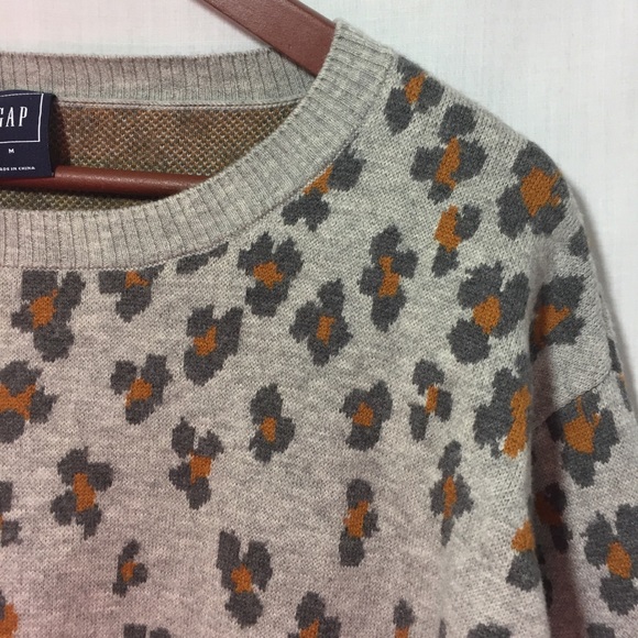 GAP Brooklyn Animal Print Leopard Wool Sweatshirt - Picture 6 of 7